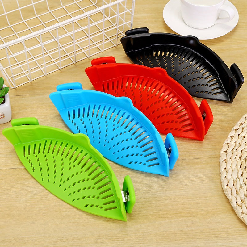 Silicone Clip-On Pot Strainer - Red – Richard's Kitchen Store