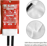 Emergency Fire Blanket – 40″ x 40″ Heavy Weight Fire Blanket for Home-2pack