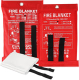 Emergency Fire Blanket – 40″ x 40″ Heavy Weight Fire Blanket for Home-2pack