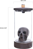 Ceramic Skull Backflow Incense Burner – Waterfall Effect – 50 Essential Oil Dipped Scented Incense Cones