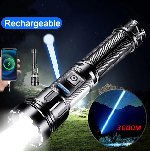 Rechargeable 990,000 High Lumens LED Flashlight