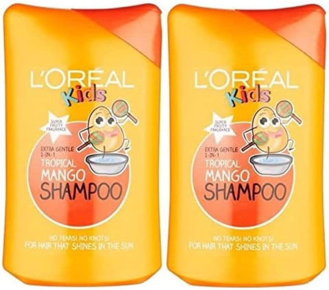 L'oreal Paris Kids Shampoo Tropical Mango 250ml-2pack