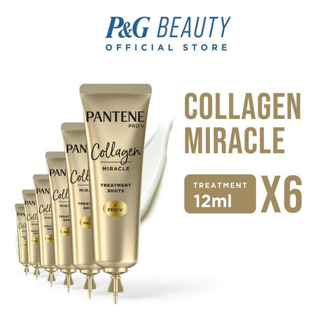 Pantene Pro-V Collagen Miracle Treatment shots- 6 Pack