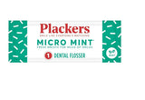 Plackers Micro Mint Dental Floss Picks, Made with Super TufFloss®, Protected Fold Away Pick, Easy to Use, Cool Mint, Green, Individually Wrapped, 500 Count