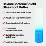 Revlon Bacteria Shield 2-in-1 Glass Foot Buffer for Callus Removal