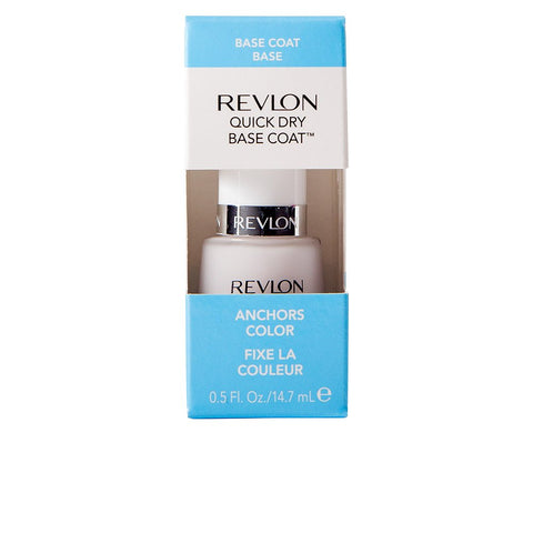 Revlon Base Coat Nail Polish, Quick Dry Nail Polish, Chip Resistant & Longwear Formula, High Shine Finish, Quick Dry Base Coat, Clear, 0.5 Fl Oz