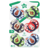 Tommee Tippee Fun Pacifier, 18-36 Months, 6 Pack with a Symmetrical, BPA Free Silicone Nipple