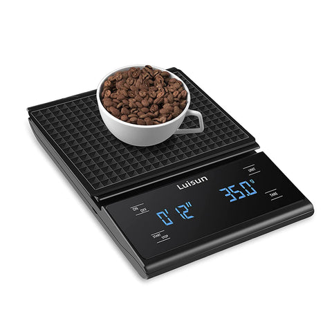 Luisun Coffee Scale with Timer, Digital Espresso Coffee Scale Pour Ove –  DealJock