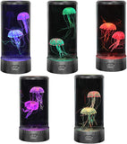 LED Fantasy Jellyfish Lamp with Vibrant 5 Color Changing Light Effects, Synthetic Jelly Round Aquarium Mood Lamp