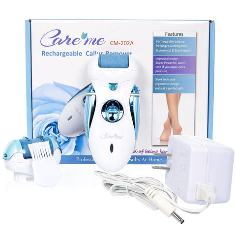 As Seen on TV Care Me Rechargeable Electric Foot Callus Remover, Blue
