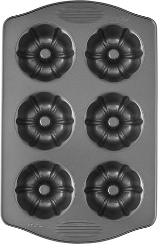 1pc Bundt Cake Mold, SySrion 6-cavity Silicone Fancy Bundt Cake, Muffin  Cups, Coffee Cake, Cupcake, Brownie and Cornbread Mold