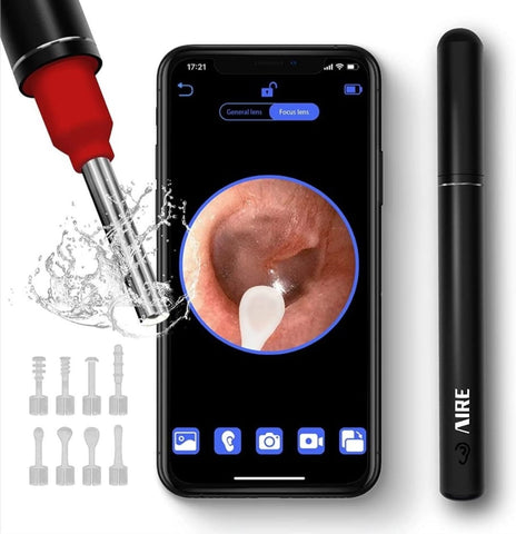 AIRE Ear Wax Removal Kit with 1080P FHD WiFi Ear Camera and 6 LED Ligh –  DealJock