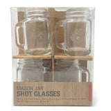 Kikkerland Mason Jar Shot Glasses - Set of 4
